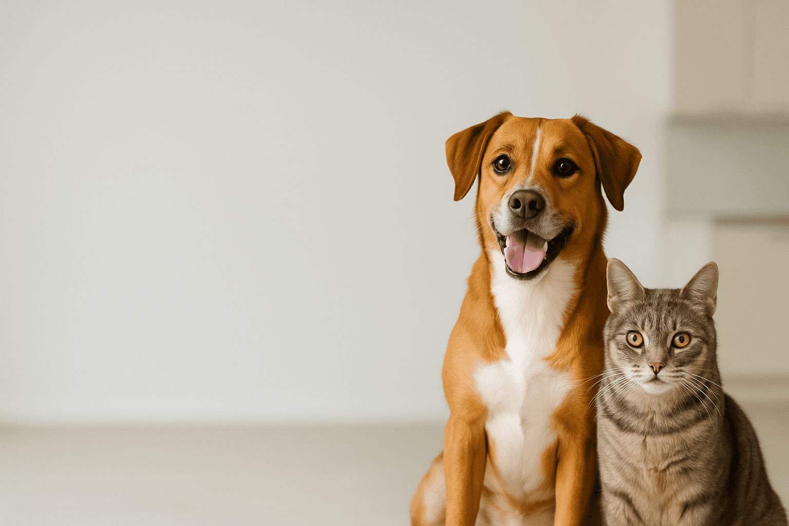 Cachorro em clínica veterinária